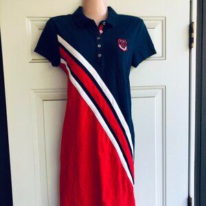 Tommy Hilfiger 1985 Collection Polo Dress Navy/Red Heritage Y2K Size Small